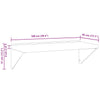 Wandregal Silber Miruna 100x45x31cm (Edelstahl)