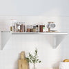 Wandregal Silber Miruna 100x45x31cm (Edelstahl)