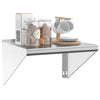 Silbernes Wandregal Miruna 50x45x31cm (Edelstahl)