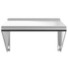 Silbernes Wandregal Miruna 50x45x31cm (Edelstahl)