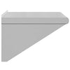 Silbernes Wandregal Miruna 50x45x31cm (Edelstahl)