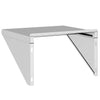 Silbernes Wandregal Miruna 50x45x31cm (Edelstahl)