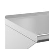 Silbernes Wandregal Miruna 50x45x31cm (Edelstahl)