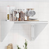 Silbernes Wandregal Miruna 50x45x31cm (Edelstahl)