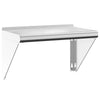 Wandregal Miruna 50x30x31cm Silber (Edelstahl)