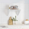 Wandregal Miruna 50x30x31cm Silber (Edelstahl)