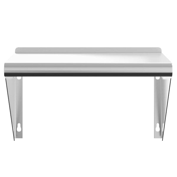Wandregal Miruna 50x30x31cm Silber (Edelstahl)