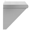 Wandregal Miruna 50x30x31cm Silber (Edelstahl)