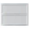 Silberne Wandregale Vlasceanu 50x40x3cm (2 Stück Edelstahl)
