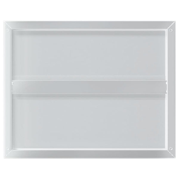Silberne Wandregale Vlasceanu 50x40x3cm (2 Stück Edelstahl)
