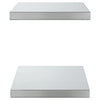 Silberne Wandregale Vlasceanu 50x30x3cm (2 St. Edelstahl)