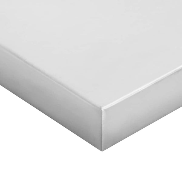Silberne Wandregale Vlasceanu 50x30x3cm (2 St. Edelstahl)