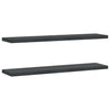 Schwarze Wandregale Vlasceanu 100x23,5x3cm (2 St. Edelstahl)