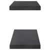 Schwarze Wandregale Vlasceanu 100x23,5x3cm (2 St. Edelstahl)