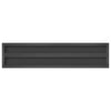Schwarze Wandregale Vlasceanu 100x23,5x3cm (2 St. Edelstahl)