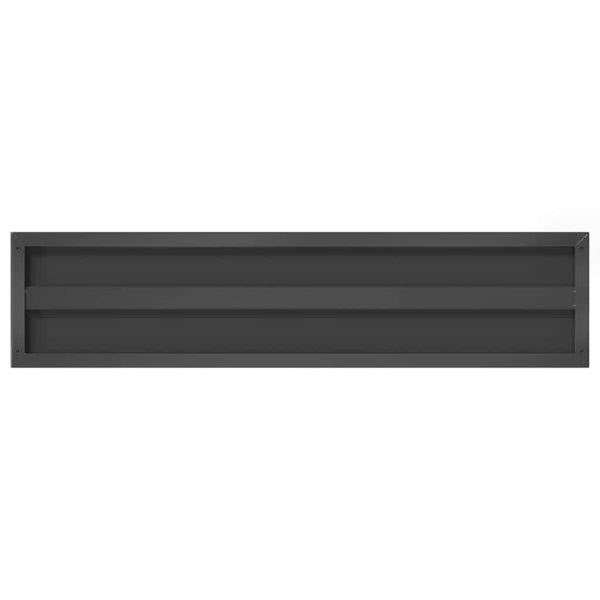 Schwarze Wandregale Vlasceanu 100x23,5x3cm (2 St. Edelstahl)