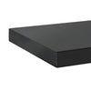 Schwarze Wandregale Vlasceanu 100x23,5x3cm (2 St. Edelstahl)