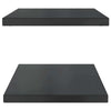 Schwarze Wandregale Vlasceanu 75x40x3cm (2 Stück Edelstahl)