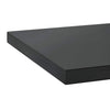 Schwarze Wandregale Vlasceanu 75x40x3cm (2 Stück Edelstahl)