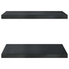 Schwarze Wandregale Vlasceanu 50x40x3cm (2 Stk. Edelstahl)