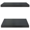 Schwarze Wandregale Vlasceanu 50x40x3cm (2 Stk. Edelstahl)
