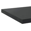 Schwarze Wandregale Vlasceanu 50x40x3cm (2 Stk. Edelstahl)