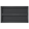 Schwarze Wandregale Vlasceanu 50x30x3cm (2 Stück Edelstahl)