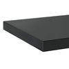 Schwarze Wandregale Vlasceanu 50x30x3cm (2 Stück Edelstahl)