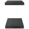 Schwarze Wandregale Vlasceanu 50x23,5x3cm (2 Stück Edelstahl)