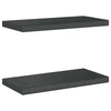 Schwarze Wandregale Vlasceanu 50x23,5x3cm (2 Stück Edelstahl)