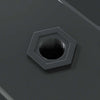 Schwarze Wandregale Vlasceanu 50x23,5x3cm (2 Stück Edelstahl)