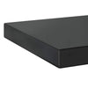 Schwarze Wandregale Vlasceanu 50x23,5x3cm (2 Stück Edelstahl)