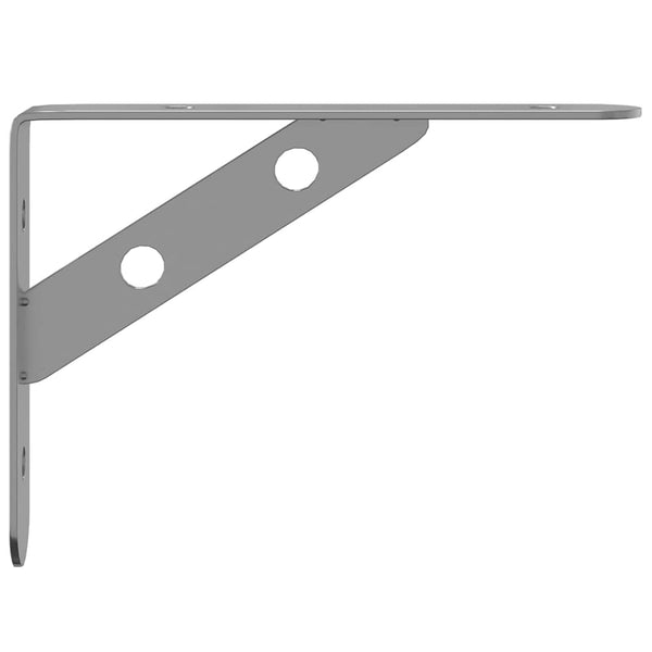 Silberne Wandhalterungen Idella 15x2,5x11,5cm (Stück Edelstahl)