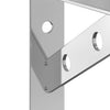 Silberne Wandhalterungen Idella 15x2,5x11,5cm (Stück Edelstahl)