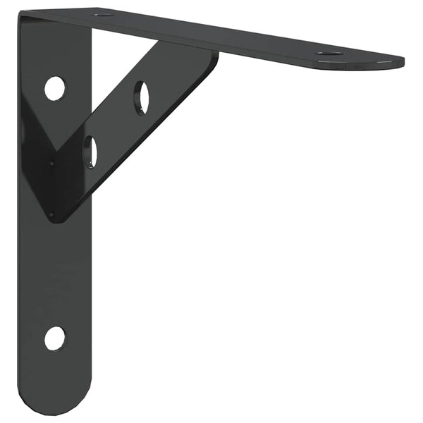 Schwarze Wandregale Idella 20x2,5x14cm (Stück)