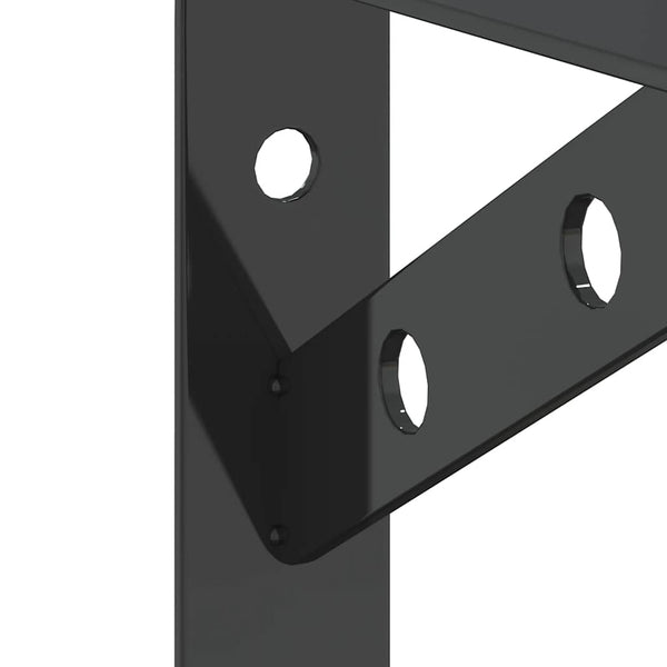 Schwarze Wandregale Idella 20x2,5x14cm (Stück)
