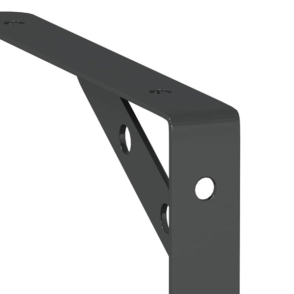 Schwarze Wandregale Idella 20x2,5x14cm (Stück)