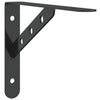 Schwarze Wandhalterungen Idella 23,5x2,5x15,5cm (St. Edelstahl)
