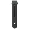 Schwarze Wandhalterungen Idella 23,5x2,5x15,5cm (St. Edelstahl)