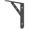 Schwarze Wandhalterungen Idella 23,5x2,5x15,5cm (St. Edelstahl)