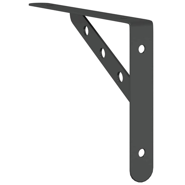 Schwarze Wandhalterungen Idella 23,5x2,5x15,5cm (St. Edelstahl)