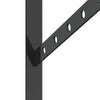 Schwarze Wandhalterungen Idella 23,5x2,5x15,5cm (St. Edelstahl)