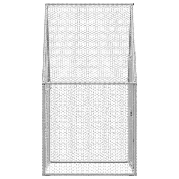 Silberner Hühnerkäfig Grigri 100x100x190cm (verzinkter Stahl)
