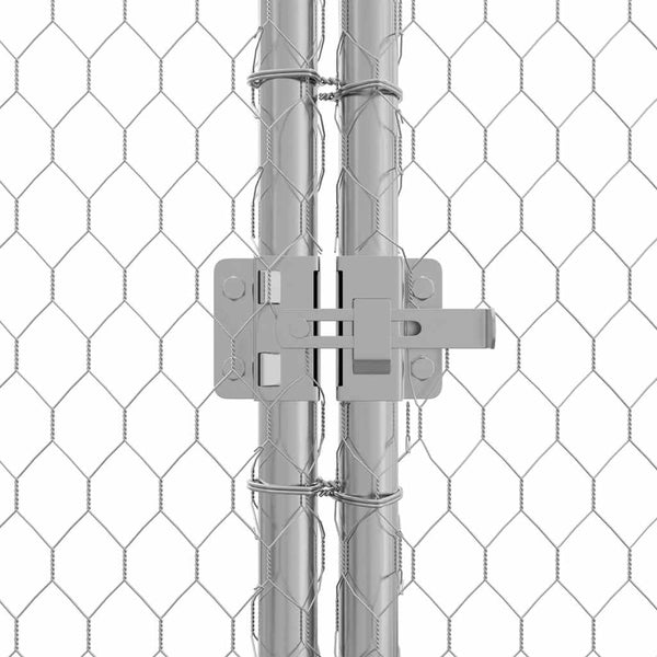 Silberner Hühnerkäfig Grigri 100x100x190cm (verzinkter Stahl)