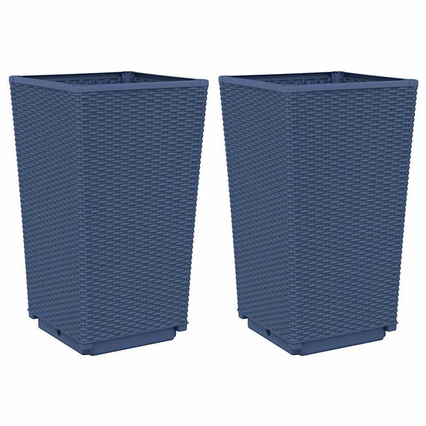 Harmaa ulkokukkalaatikot Falusa 32,5x32,5x57cm (2 kpl pp)