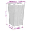 Harmaa ulkokukkalaatikot Falusa 32,5x32,5x57cm (2 kpl pp)