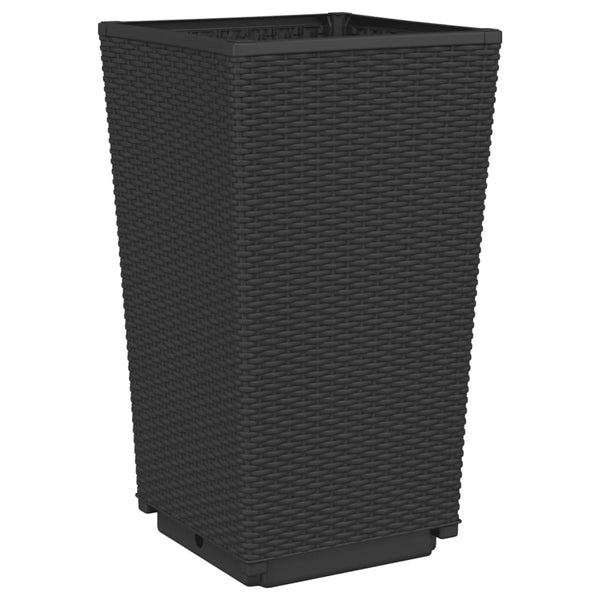 Musta ulkokukkalaatikot Falusa 32,5x32,5x57cm (2 kpl pp)