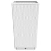 Weiße Außenblumenkästen Falusa 32,5x32,5x57cm (2 Stück pro Packung)