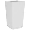 Weiße Außenblumenkästen Falusa 32,5x32,5x57cm (2 Stück pro Packung)