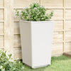 Weiße Außenblumenkästen Falusa 32,5x32,5x57cm (2 Stück pro Packung)